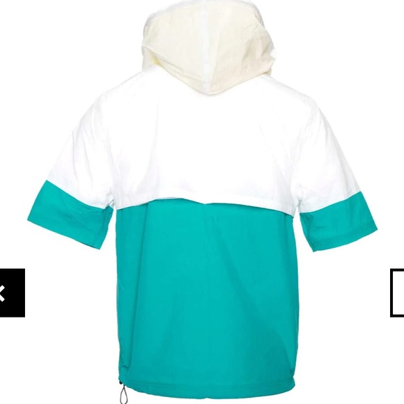 Champion Short Sleeve Quarter Zip Windbreaker Hoodie - Picture 4 of 8